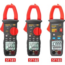 ST181 ST181 ST182 ST183 4000/6000 Sayım Dijital Pens Metre Ac Akım Multimetre Ampermetre Gerilim Test Cihazı Amp Hz Kapasite Aracı (Yurt Dışından)