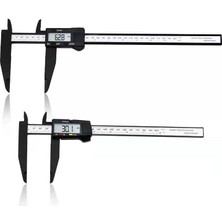 Liyao 200MM Uzun Çene 300MM 200 Elektronik Dijital Kumpas LCD Plastik Sürmeli Kumpas Uzun Çene Mikrometre Iç Dış Çap Ölçer Ölçme Aletleri (Yurt Dışından)