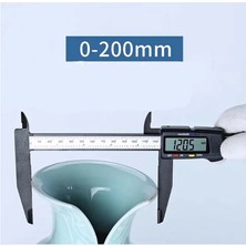 Liyao 200MM Uzun Çene 300MM 200 Elektronik Dijital Kumpas LCD Plastik Sürmeli Kumpas Uzun Çene Mikrometre Iç Dış Çap Ölçer Ölçme Aletleri (Yurt Dışından)