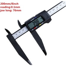 Liyao 200MM Uzun Çene 300MM 200 Elektronik Dijital Kumpas LCD Plastik Sürmeli Kumpas Uzun Çene Mikrometre Iç Dış Çap Ölçer Ölçme Aletleri (Yurt Dışından)