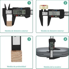 Liyao 0-150MM Dijital Kumpas 6 Inç Elektronik Sürmeli Kumpas 100MM Kaliper Mikrometre Dijital Cetvel Ölçme Aracı 150MM 0.1mm (Yurt Dışından)