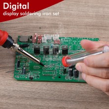 JCD908U Kıt2 80W 220V, Abd Jcd Havya Kitleri Ayarlanabilir Sıcaklık Anahtarı LCD Ekran 80W Çok Fonksiyonlu Multimetre Lehim Kaynak Araçları 908U (Yurt Dışından)