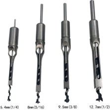 6.4mm 6.4/8/9.5/12.7mm Hss Kare Delik Matkap Ucu Burgu Ucu Çelik Zıvana Açma Sondaj Özlem Ağaç Işleme Araçları Elektrikli El Aletleri Matkap Bit Seti (Yurt Dışından)