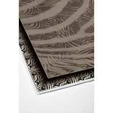 Dekoreko Dijital Mutfak Halısı Trend Keçe Kaymaz Taban Modern Patti Kahve