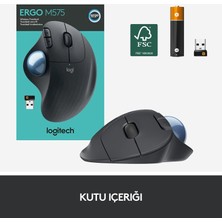 Logitech Ergo M575 Kablosuz Iz Topu Özellikli Mouse