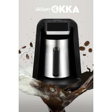 Arzum OK0012-K/OK0018-K Okka Rich Spin M Çelik Cezveli Sütlü Türk Kahve Makinesi - Krom