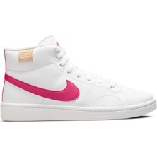 Nike Pembe - Beyaz Kadın Deri Lifestyle Ayakkabı CT1725-104 Wmns Court Royale 2