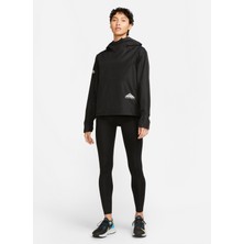 Nike Siyah - Gri - Gümüş Kadın Mont DM7565-010 W Nk Traıl Jkt Gore-Tex