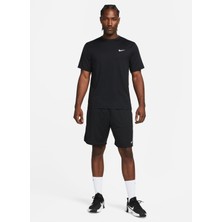 Nike Bisiklet Yaka Düz Siyah Erkek T-Shirt DV9839-010 M Nk Df Uv Hyverse Ss