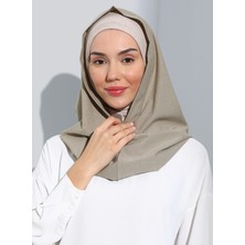 Ecardin ST300-SİMLİ Abiye Hijab 11 Bej - Bej -