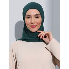Ecardin ST111-HİJABLI Şifon Oval Eşarp 21 Zümrüt - Zümrüt Yeşili -