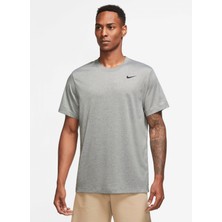 Nike Bisiklet Yaka Düz Gri Erkek T-Shirt DX0989-063 M Nk Df Tee Rlgd Reset