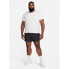 Nike Bisiklet Yaka Düz Beyaz Erkek T-Shirt DV9315-100 M Nk Df Uv Mıler Ss