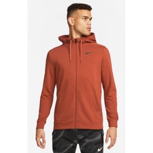 Nike Turuncu Erkek Yuvarlak Yaka Regular Fit Sweatshirt CZ6376-832 M Nk Df Hdıe Fz Fl
