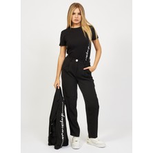 Armani Exchange Yüksek Bel Normal Siyah Kadın Pantolon 6RYP05