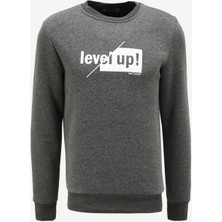 Lee Cooper Kaı Erkek Sweatshırt Antrasit Melanj