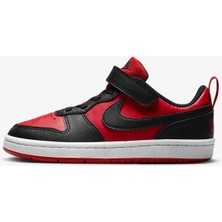 Nike Çocuk Siyah - Kırmızı Yürüyüş Ayakkabısı DV5457-600 Court Borough Low Ps