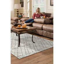 Dekoreko Dijital Salon Halısı Trend Keçe Kaymaz Taban Iskandinav Nydia Bej