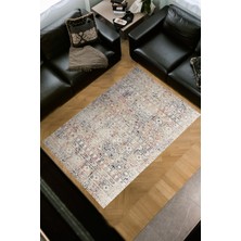 Dekoreko Dijital Salon Halısı Trend Keçe Kaymaz Taban Iskandinav Leilani  Bej