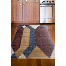 Dekoreko Dijital Mutfak Halısı Trend Keçe Kaymaz Taban Modern Indiana Renkli