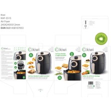 Kiwi Kaf 5515 Air Fryer Yağsız Fritöz Kızartma Makinesi 800 W