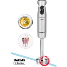 Goldmaster Maximix Silver 1000 Watt 4 Bıçaklı Paslanmaz Çelik Turbo Hız Ayarlı El Blender