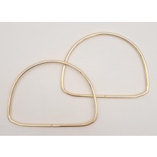Angel Çanta Aksesuar 12.5 cm D Model Light Gold Renk Metal Çanta Tutma Sapı