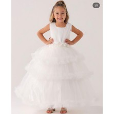 Lisa Kids 2-10 Yaş Lisa Kids Yeni Sezon Fırfır Etek Çocuk Gelinlik Abiye