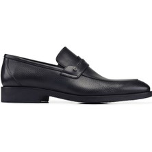 Siyah Bağcıksız Termo Erkek Ayakkabı -63201-