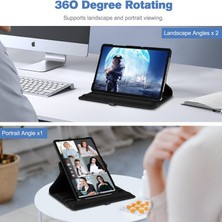 Ukscase Samsung Galaxy Tab A9 Plus 11 Inch 2023 Model (SM-X210/X216/X218) Uyumlu 360° Dönen Standlı Kılıf