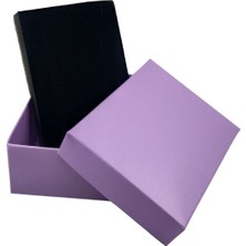 Özer Kutu Lila Karton Kolye & Mini Set Kutusu 24 Lü Paket (Içi Süngerli)
