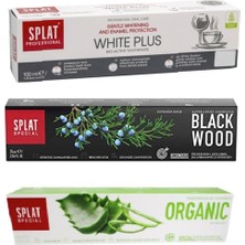 Splat Organic Diş Macunu 75 ml + Blackwood Diş Macunu 75 ml + White Plus Diş Macunu 100 ml KZMO3824