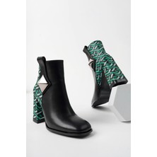 Marshetta Shoes Milano Siyah Kadın Topuklu Bot