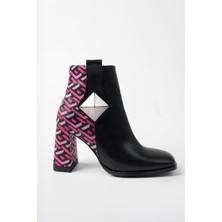 Marshetta Shoes Milano Siyah Kadın Topuklu Bot