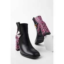 Marshetta Shoes Milano Siyah Kadın Topuklu Bot