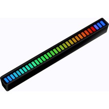 C9 Sese Duyarlı Rgb Taşınabilir Ritim Işığı Ambiyans Aydınlatma  Ekolayzer LED USB Girişli LED Bar