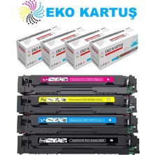Eko Kartuş Hp Color Laserjet Managed E45028DN Çipli  4 Renk Takım Muadil Toneri 415A