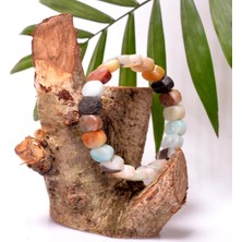 Taş Sandığı Amazonit Taşı Bileklik - Faset Kesim