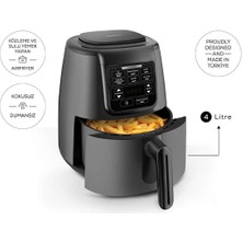 Karaca Air Pro Cook 3 In 1 Xl Ev Yemeği, Közleme, Sulu Yemek Tencereli Airfryer Space Gray