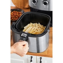 Karaca Multifry Inox Double Pan Airfryer 5,5 Litre Xl