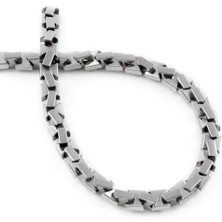 Uçar Doğal Taş Hematit Doğal Taş Parlak Gümüş Fiyonk Kesim 7x7mm Dizi