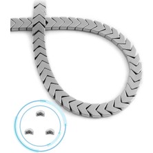 Uçar Doğal Taş Hematit Doğal Taş Parlak Gümüş Çavuş Kesim 6x3mm Dizi [AA]