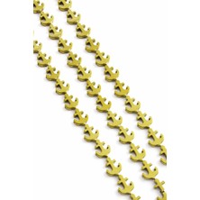 Uçar Doğal Taş Hematit Doğal Taş Parlak Gold Gemi Çapası Kesim 13X11MM Dizi
