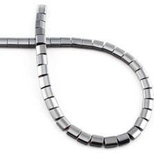 Uçar Doğal Taş Hematit Doğal Taş Parlak Füme Yassı Kare Kesim 5x5mm Dizi [AA]