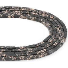 Uçar Doğal Taş Varisit Doğal Taş Parlak Siyah Dikdörtgen Kesim 4x13mm Dizi [B]