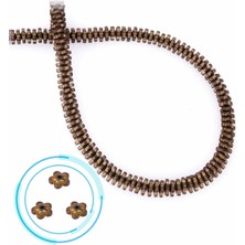 Uçar Doğal Taş Hematit Doğal Taş Mat Kahverengi Rondela Kesim 6X2MM Dizi