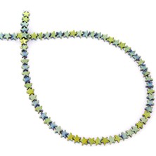 Uçar Doğal Taş Hematit Doğal Taş Parlak Yeşil Yıldız Kesim 4mm Dizi