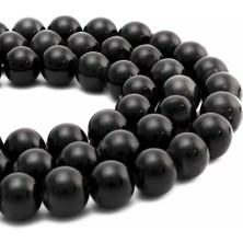 Uçar Doğal Taş Obsidyen Doğal Taş Küre Kesim 14MM Dizi