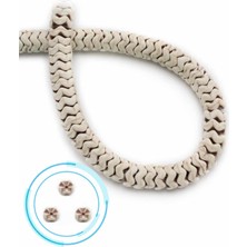 Uçar Doğal Taş Turkuaz Sıkma Doğal Taş Parlak Beyaz Rondela Kesim 8x3mm Dizi [B+]