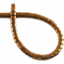 Uçar Doğal Taş Hematit Doğal Taş Parlak Kahverengi Yassı Balık Sırtı Kesim 6X4MM Dizi